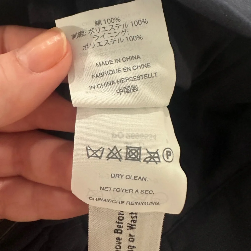 J. Crew Navy and Blue Polka Dot A-Line Midi Skirt - Size 00 - Picture 10 of 10